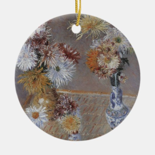 Chrysanten door Gustave Caillebotte Keramisch Ornament (Voorkant)