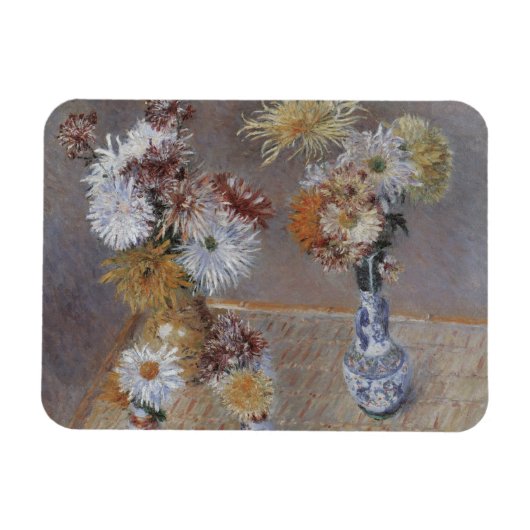 Chrysanten door Gustave Caillebotte Magneet (Horizontaal)