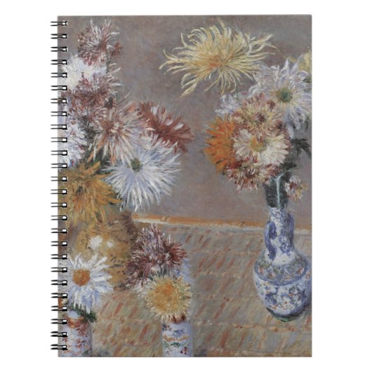 Chrysanten door Gustave Caillebotte Notitieboek (Voorkant)