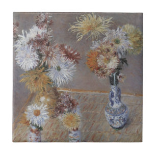 Chrysanten door Gustave Caillebotte Tegeltje