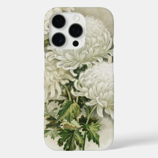 Chrysanten – Elegante  botanische Case-Mate iPhone Case (Achterkant)