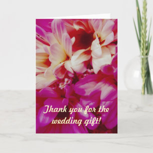 Chrysanten Huwelijksgeschenk Bedankkaart