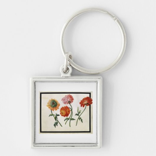 Chrysanten (m/v op papier) sleutelhanger (Voorkant)