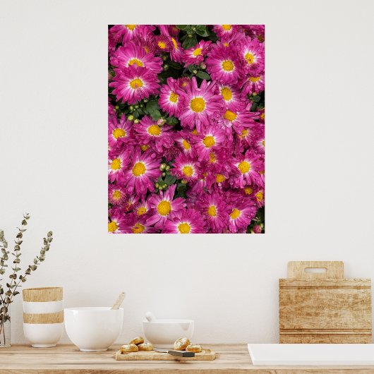 Chrysanten Poster (Keuken)