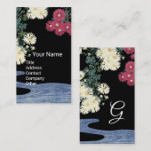 Chrysanten, Running Water, Schoonheidssalon Spa Zw Visitekaartje (Voorkant / Achterkant)