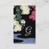 Chrysanten, Running Water, Schoonheidssalon Spa Zw Visitekaartje (Achterkant)