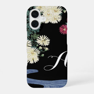 Chrysanten, Stromend Water, Japanse Bloemen iPhone 16 Hoesje