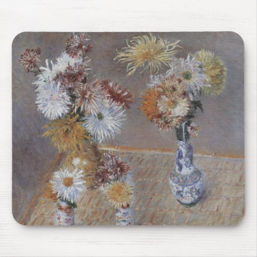 Chrysanten van Gustave Caillebotte Muismat (Voorkant)