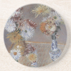 Chrysanten van Gustave Caillebotte Zandsteen Onderzetter