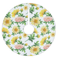 Chrysanten Waterverf: Naadloos bloemenontwerp