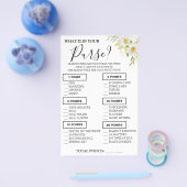 Chrysanthem Wat zit er in je tas Douche spel kaart (Enkel)