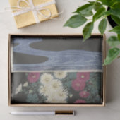 Chrysanthema en stromend water van Ohara Koson Tissuepapier (Geschenk)