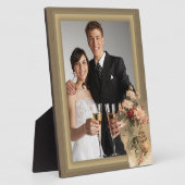 Chrysanthema in een fles fotoplaat (Zijkant)