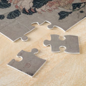 Chrysanthema (kleurenhoutblok) legpuzzel (Zijkant)