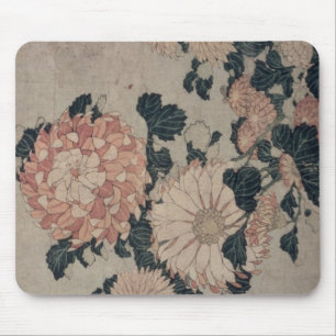 Chrysanthema (kleurenhoutblok) muismat