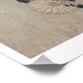 Chrysanthema (kleurenhoutblok) poster (Hoek)