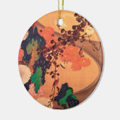 Chrysanthema met gesteente (1760) keramisch ornament (Links)