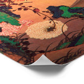 Chrysanthema met gesteente (1760) poster (Hoek)