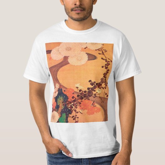 Chrysanthema met gesteente (1760) t-shirt (Voorkant)