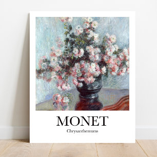 Chrysanthema van Claude Monet Poster