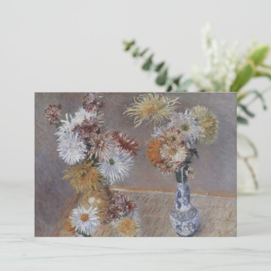 Chrysanthema van Gustave Caillebotte (Staand voorkant)