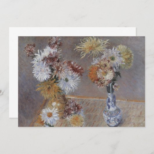 Chrysanthema van Gustave Caillebotte (Voorkant / Achterkant)