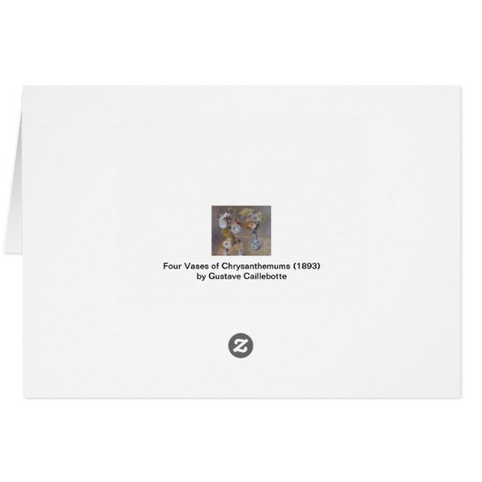 Chrysanthema van Gustave Caillebotte (Achterkant Horizontaal)