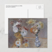 Chrysanthema van Gustave Caillebotte Briefkaart (Voorkant / Achterkant)