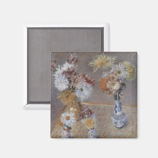 Chrysanthema van Gustave Caillebotte Magneet (Voorkant / Achterkant)