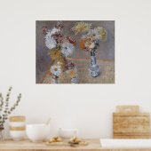 Chrysanthema van Gustave Caillebotte Poster (Keuken)