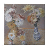 Chrysanthema van Gustave Caillebotte Tegeltje (Voorkant)