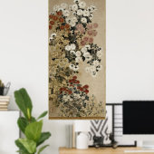 Chrysanthema van meester I-nen Seal Poster (Thuiskantoor)