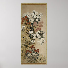 Chrysanthema van meester I-nen Seal Poster