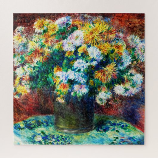 Chrysanthema van Pierre-Auguste Renoir Legpuzzel (Verticaal)
