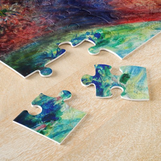 Chrysanthema van Pierre-Auguste Renoir Legpuzzel (Zijkant)