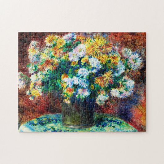 Chrysanthema van Pierre-Auguste Renoir Legpuzzel (Horizontaal)