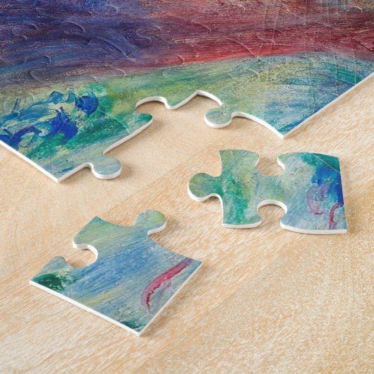 Chrysanthema van Pierre-Auguste Renoir Puzzle Legpuzzel (Zijkant)