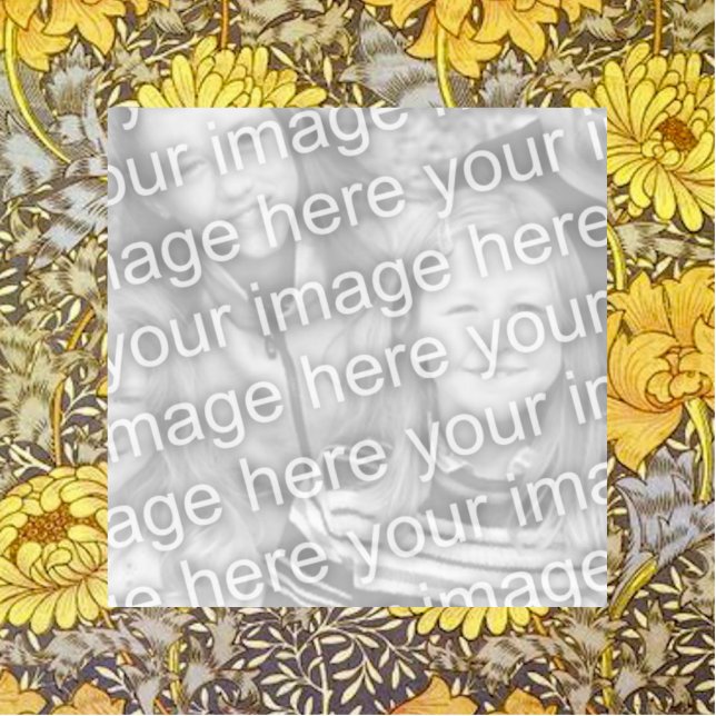 Chrysanthema van William Morris Staand Fotobeeldje (Voorkant)