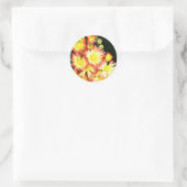 Chrysanthemae Ronde Sticker (Tas)