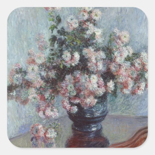 Chrysanthemae Vierkante Sticker (Voorkant)