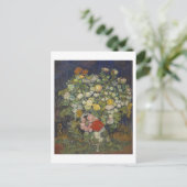 Chrysanthema's en wilde bloemen van Gogh Fine Art Briefkaart (Staand voorkant)