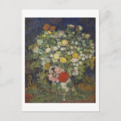 Chrysanthema's en wilde bloemen van Gogh Fine Art Briefkaart (Voorkant)