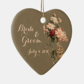 Chrysanthema's in een Bottle Wedding Ornament (Rechts)