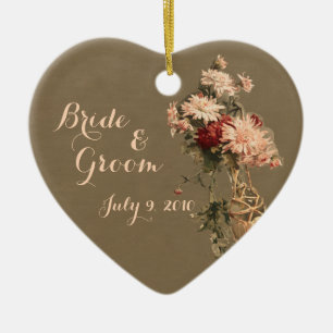 Chrysanthema's in een Bottle Wedding Ornament