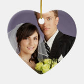 Chrysanthema's in een Bottle Wedding Ornament (Achterkant)