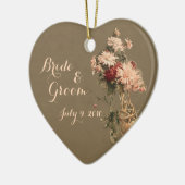 Chrysanthema's in een Bottle Wedding Ornament (Links)