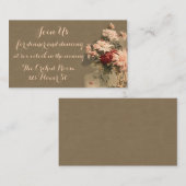 Chrysanthema's in een Kaart voor bottelopvang (Voorkant / Achterkant)