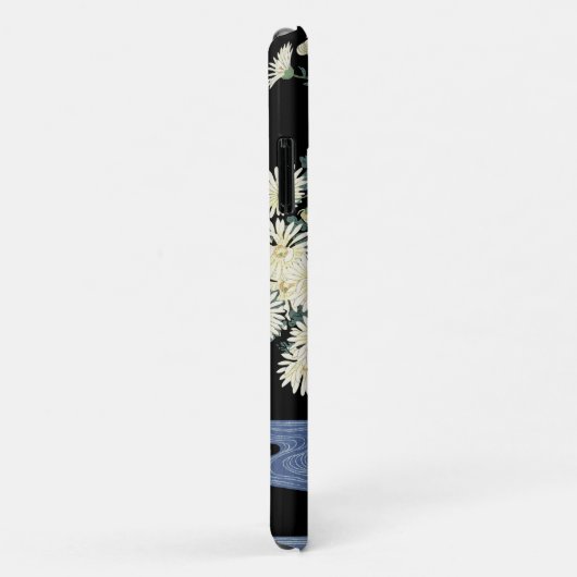 Chrysanthema's, stromend water, Japanse Floral Case-Mate iPhone Case (Achterkant/rechts)