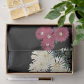 Chrysanthema's, stromend water, Japanse Floral Tissuepapier (Geschenk)