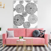 Chrysanthema's van de Japanse School Canvas Afdruk (Insitu (Woonkamer))